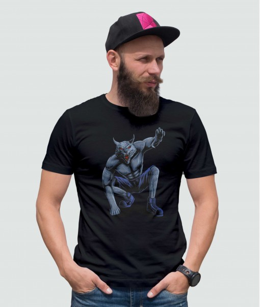 Мъжка тениска с щампа Готика Werewolf - TShirtArtShop.com